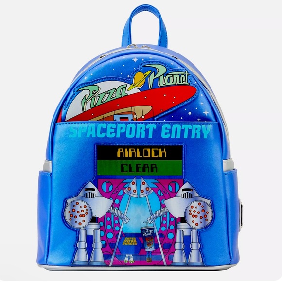 Loungefly Pixar Toy Story Pizza Planet Spaceport Entry Mini Backpack - Picture 1 of 5